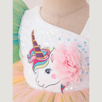 Unicorn Party Dress with Tulle