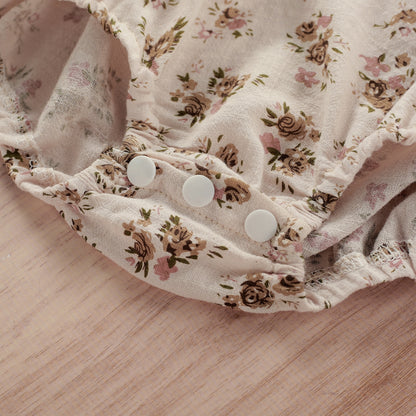 Body de bebé vintage con flores