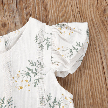 Body de bebé con flores + diadema