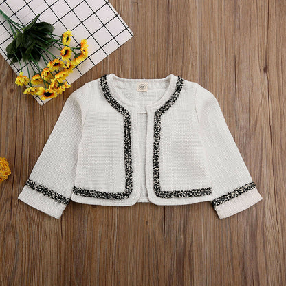 Vestido infantil blanco con blusa 