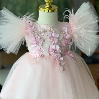 Puffy Tulle Children's Party Dress