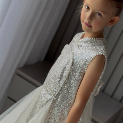 Children's Dress with Sparkling Tulle