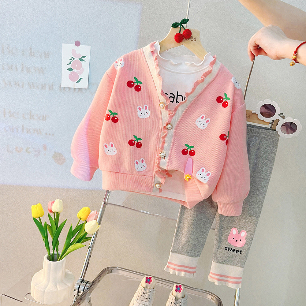 Conjunto infantil para mujer Cherry Rabbit 