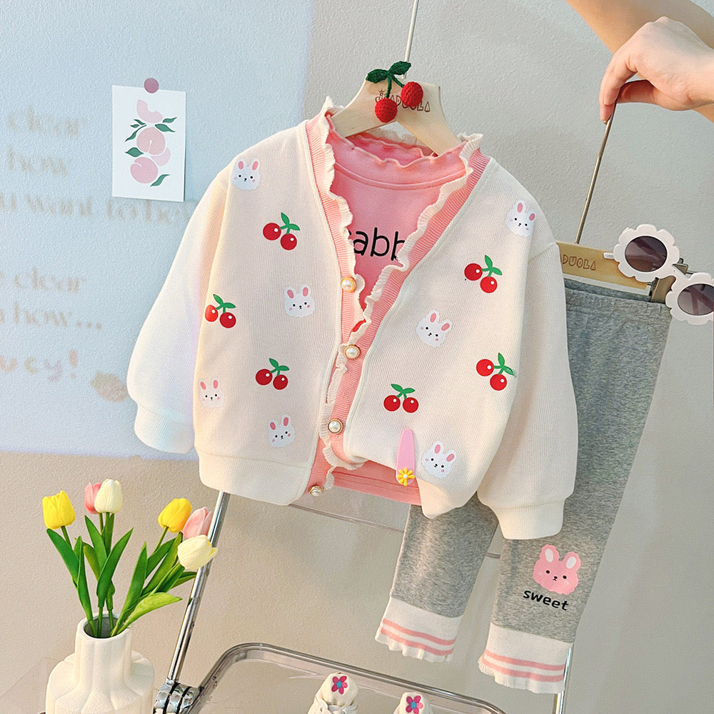 Conjunto infantil para mujer Cherry Rabbit 