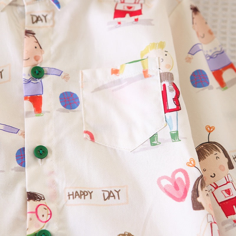 Men's Children's Set 3 Pieces Colorful Sweater