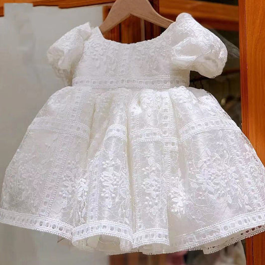 Children's Lace Dress with Bow