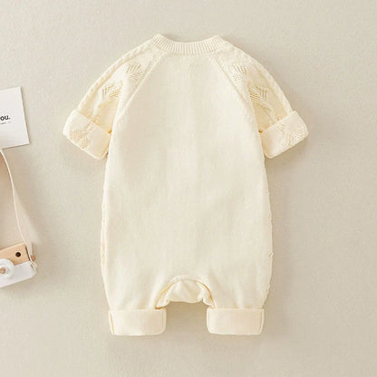 Beige Knitted Children's Jumpsuit