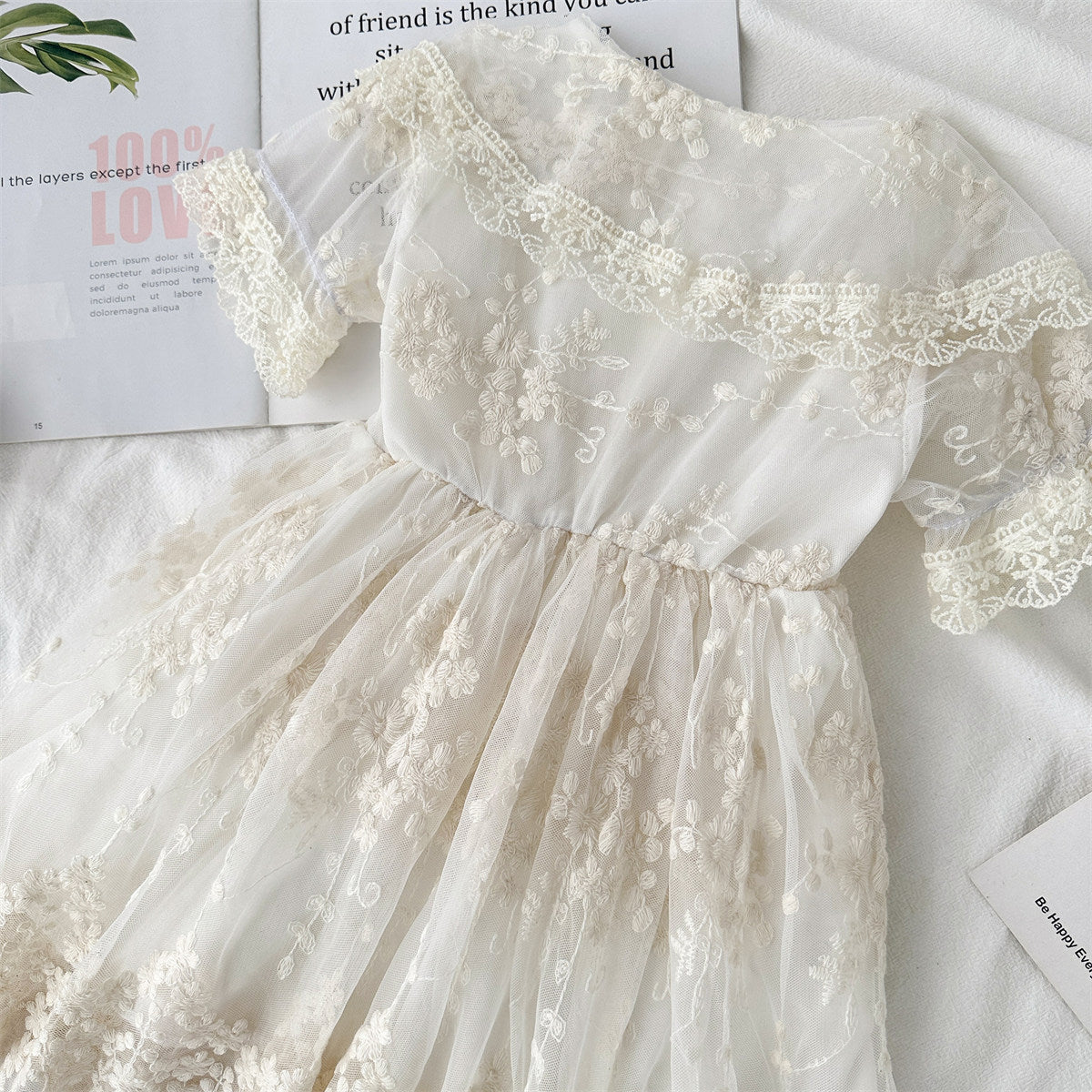 Floral Lace Dress for Girls