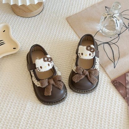 Lace Balloon Thick Sole Kids Sandals Lightweight Walking Shoes