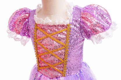 Sparkly Purple Party Dress + Accessories