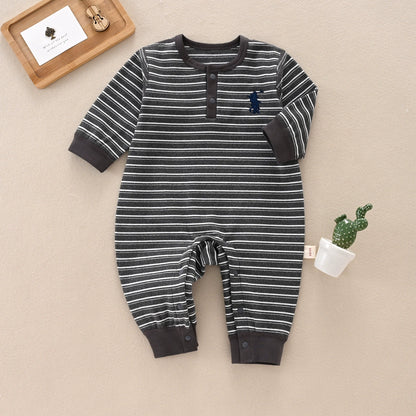 Children's Striped Polo Jumpsuit
