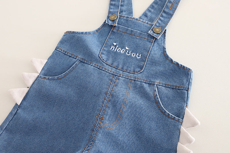 Children's Denim Overalls with Shirt
