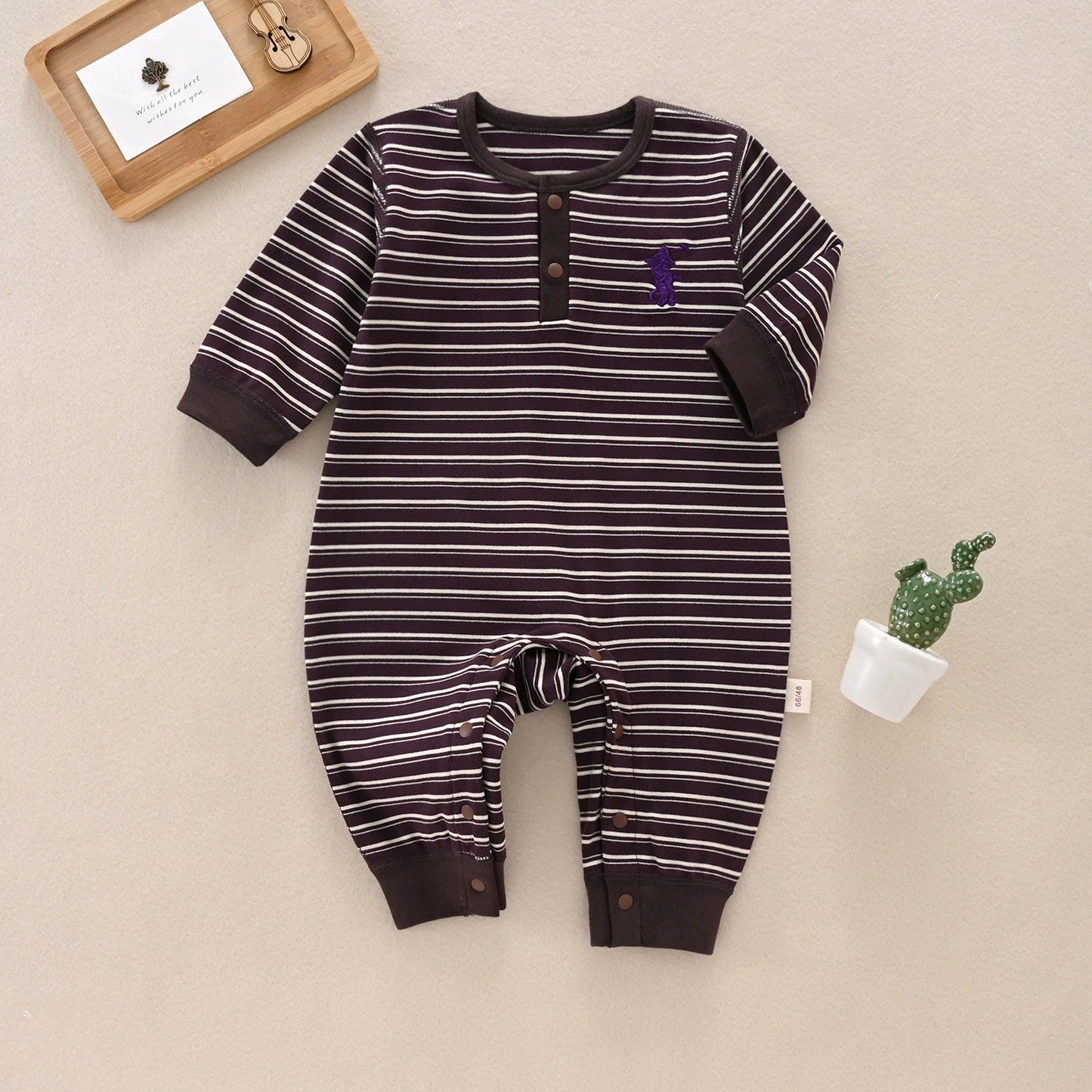 Children's Striped Polo Jumpsuit