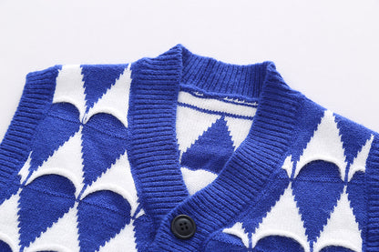 Boys' 3-Piece Set with Knitted Vest