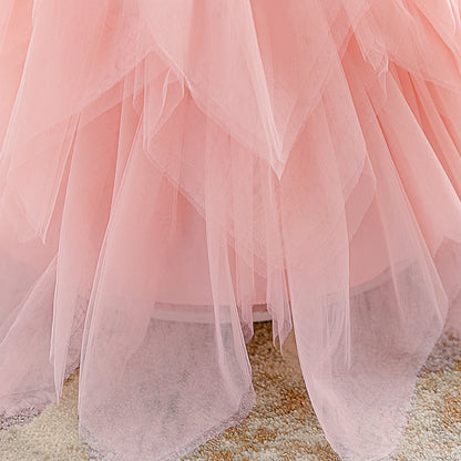 Sequin and Tulle Tiered Party Dress