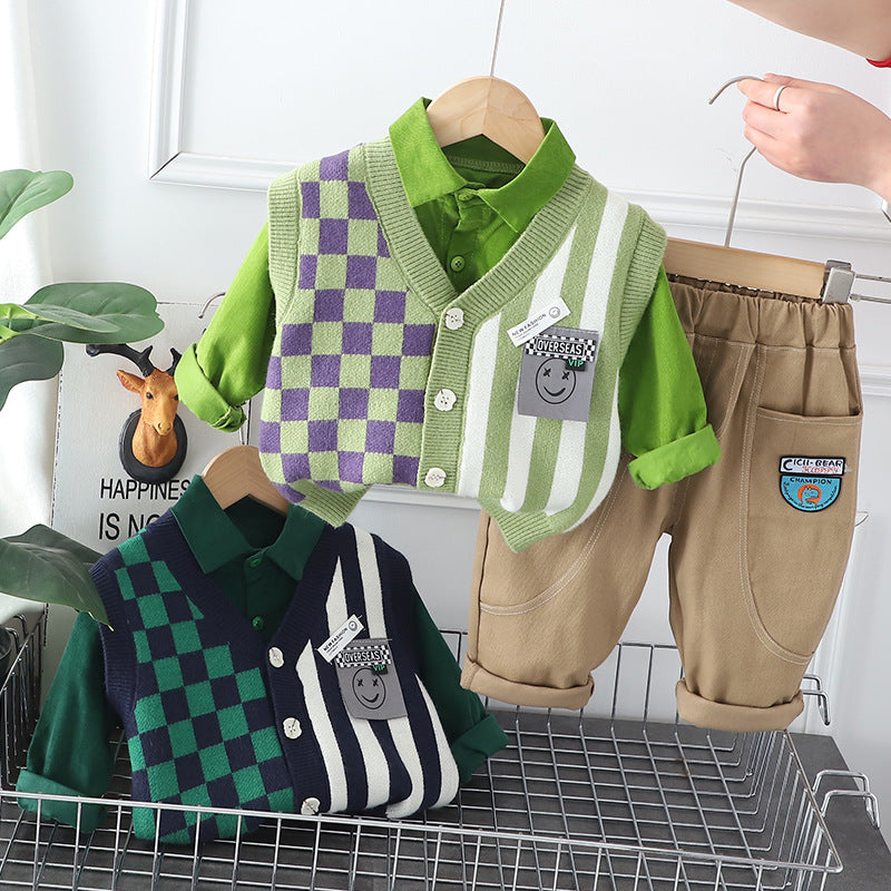 Boys' 3-Piece Set with Vest