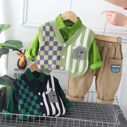 Boys' 3-Piece Set with Vest