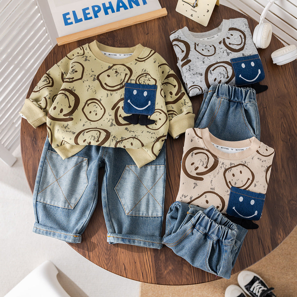 Smiley and Jeans Children's Outfit