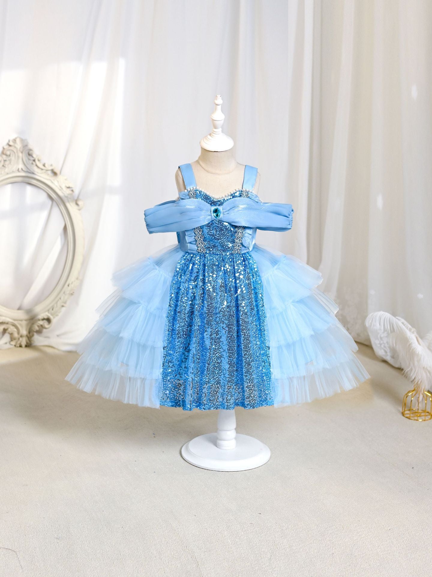 Bright Blue Children's Dress