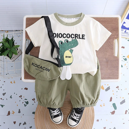 مجموعة ديناصورات للأولاد مع حقيبة 