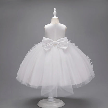 Children's Dress with Butterflies and Bow