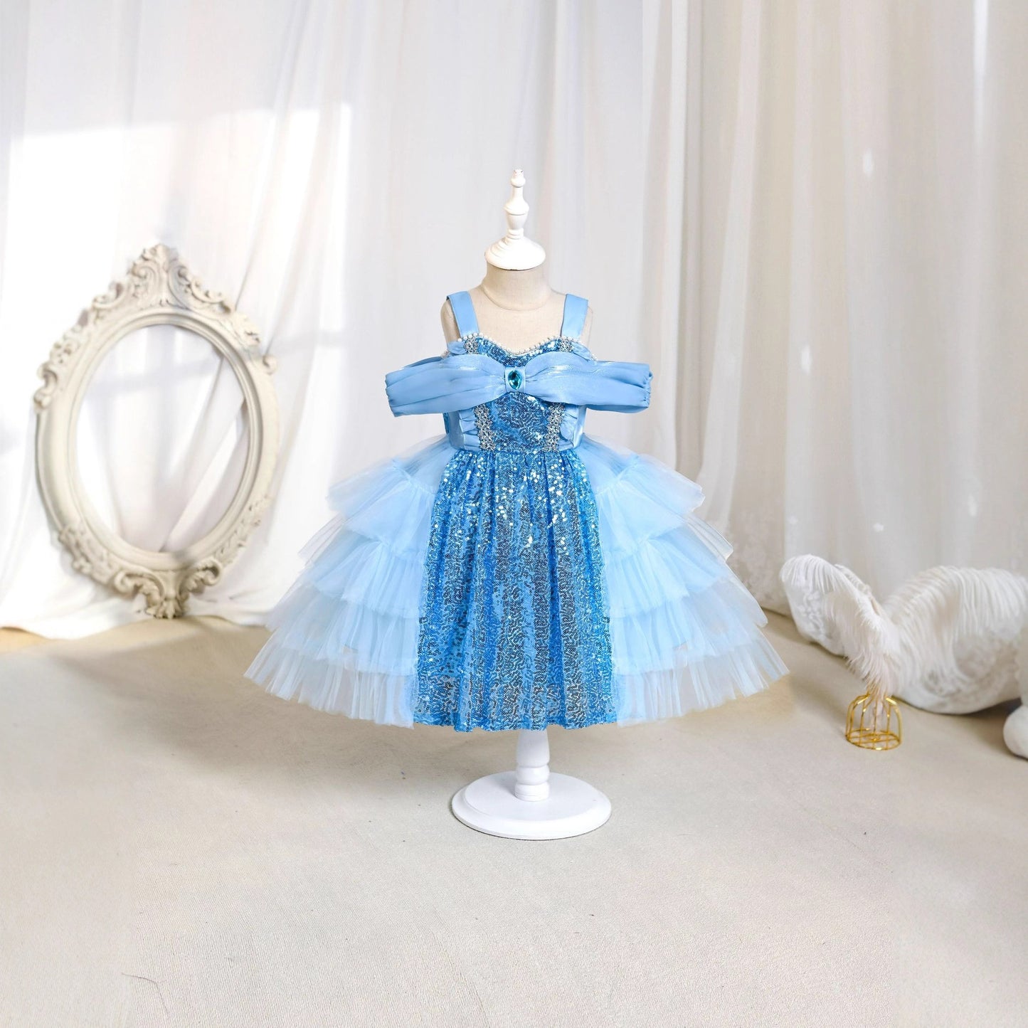 Bright Blue Children's Dress