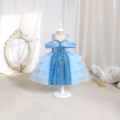 Bright Blue Children's Dress