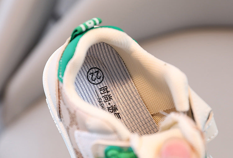 Children's Teddy Bear Sneakers with Velcro