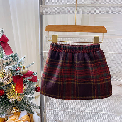 Children's Velvet Checkered Set