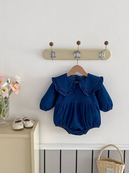 Body/ Denim Dress with Collar
