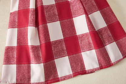 Children's Cherry Plaid Dress