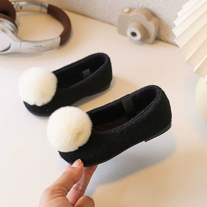 Girls' Pom-Pom Shoes