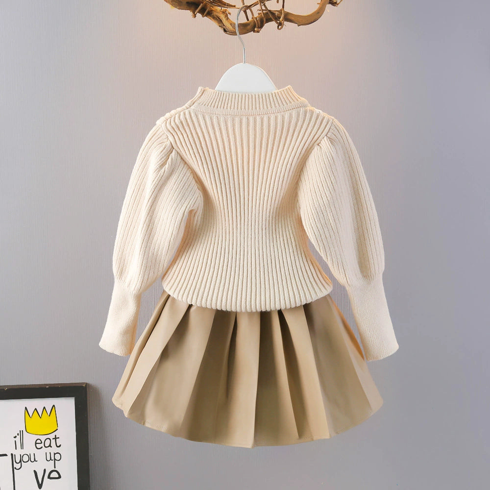 Children's 3-Piece Set with Faux Fur