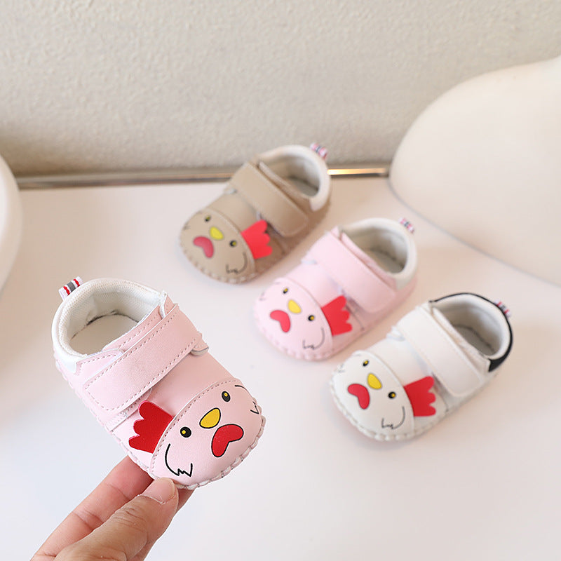 Zapatos de pollo para niños con velcro 