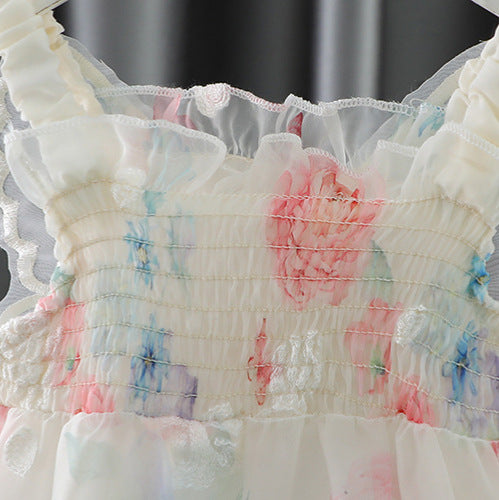 Body Floral con Alas de Mariposa para Niños 