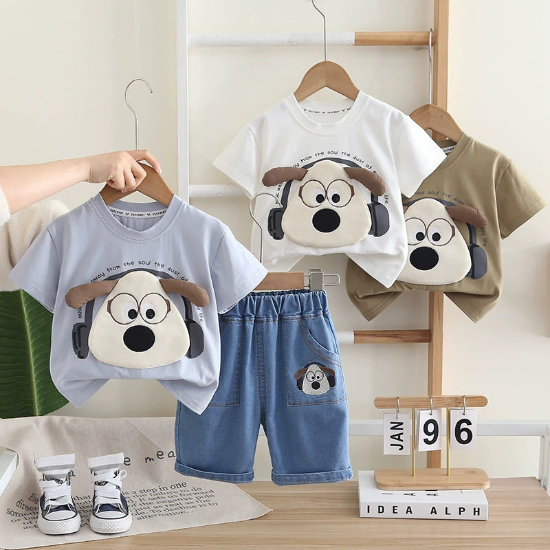 Children's Outfit with Puppy and Jeans