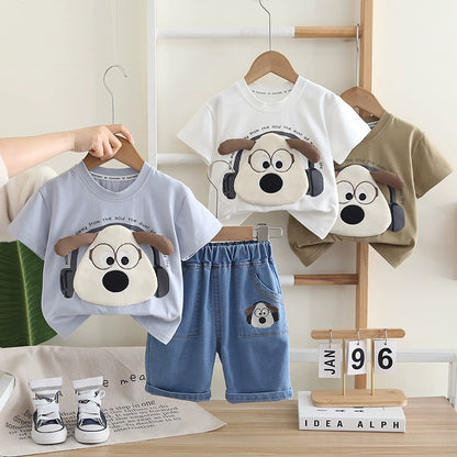 Children's Outfit with Puppy and Jeans