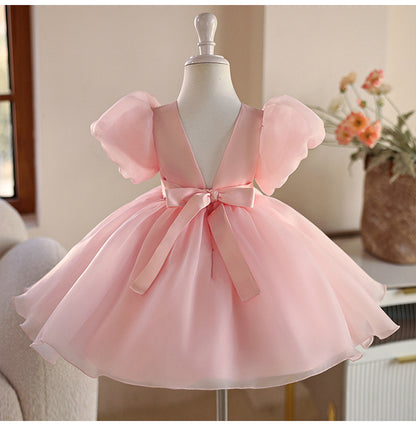 Puffy Bow Party Dress