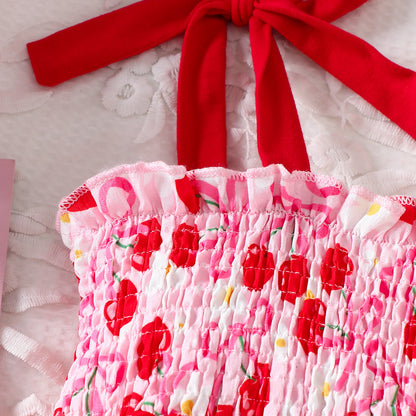 Cherry Print Children's Dress