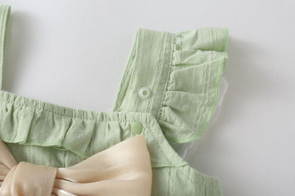 Children's Dress with Butterflies and Bow