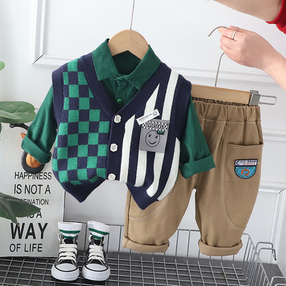 Boys' 3-Piece Set with Vest