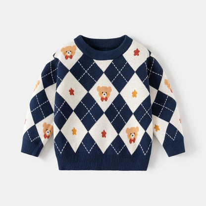 Children's Knitted Bear Sweater