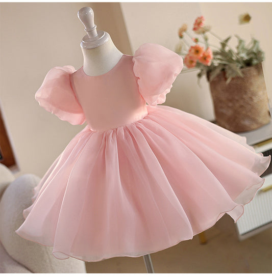 Puffy Bow Party Dress