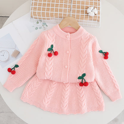 Conjunto infantil de invierno Cerezas 