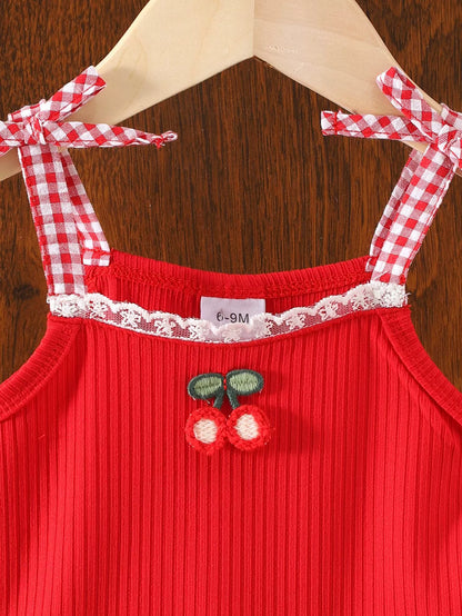 Children's Set of Cherries and Jeans