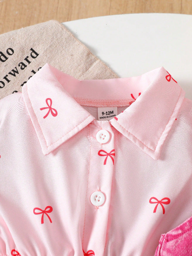 Children's Dress with Bows and Top