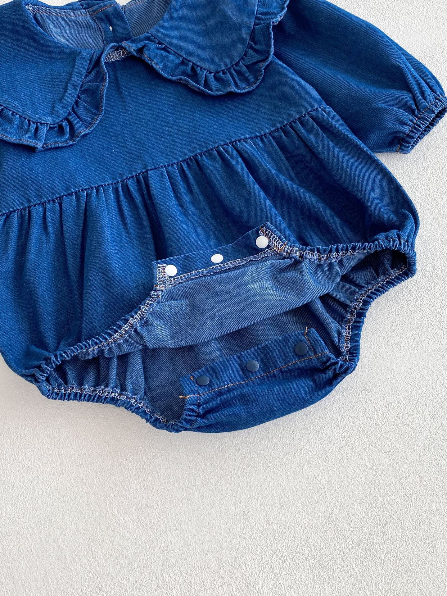 Body/ Denim Dress with Collar