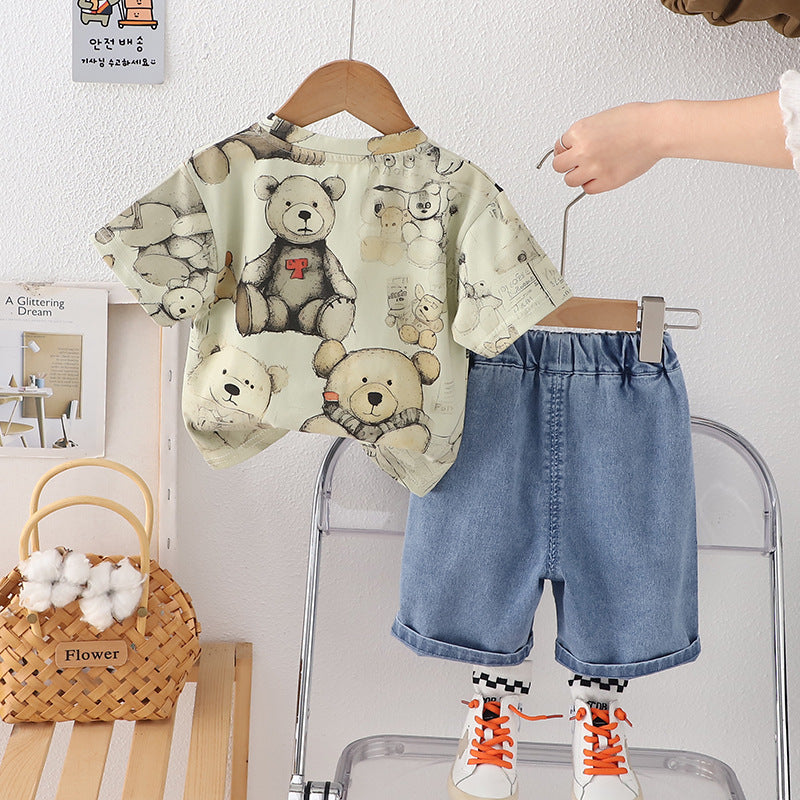 Boys' Bear and Jeans Outfit