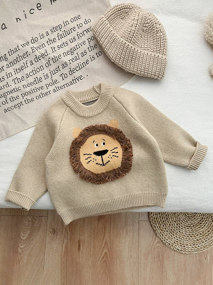 Children's Knitted Lion Sweater
