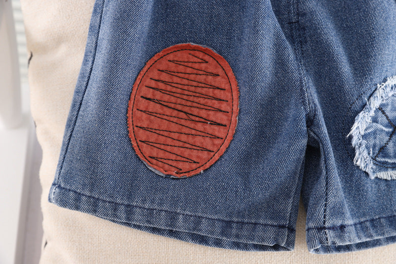 Boys' Outfit with Teddy Bear and Jeans